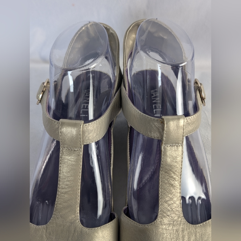 ☘️Vaneli Mary Jane Gladiator Peep Toe T-Strap Sandal Women's Size 10N - Picture 4 of 14